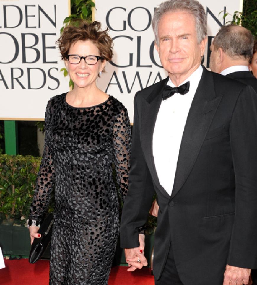 Annette Benning und Ehemann Warren Beatty waren gespannt, ob Annette den Globe als