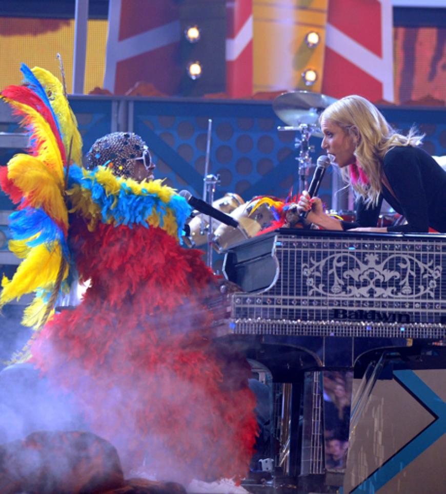 Für den Überraschungsauftritt des Abends sorgten Cee-Lo Green und Gwyneth Paltrow