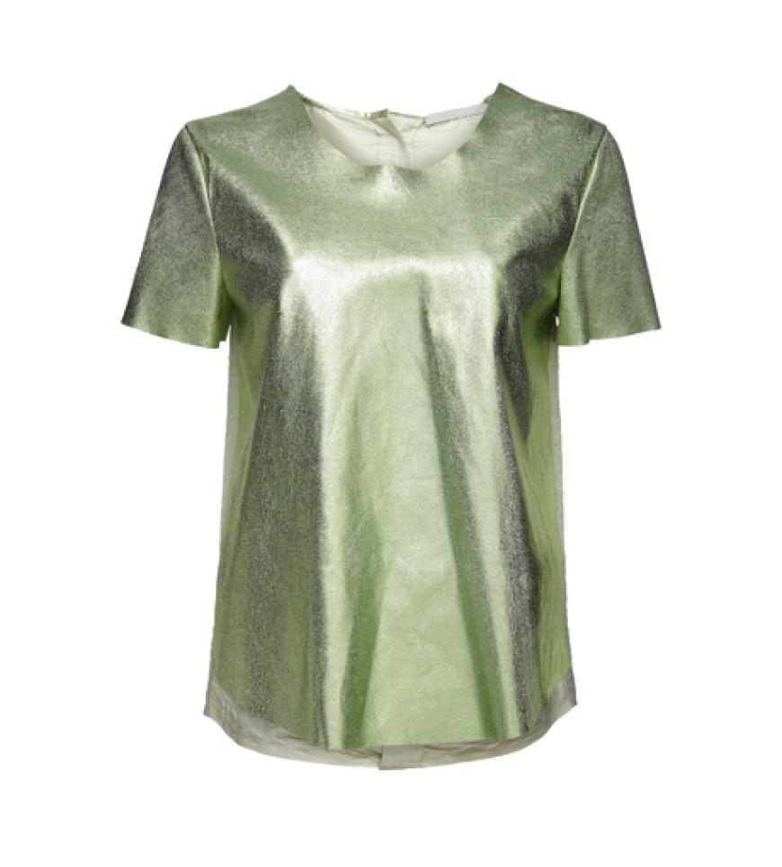 Shirt aus Metallic-Leder von Tiger of Sweden, ca. 160 Euro