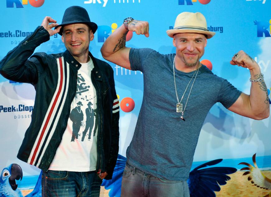 Immer gut drauf: Mateo Jaschik (l.) und Hanno Graf (r.) von Culcha Candela