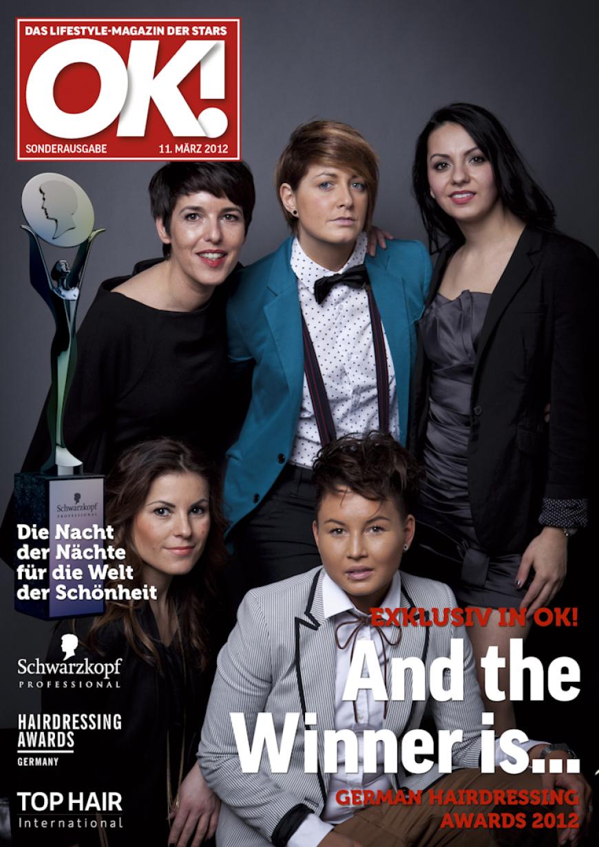 Einmal im Leben das Cover der OK! zieren! Für die Gäste des „German Hairdressing Award 2012“ wurde dieses Traum Wirklichkeit. Jeder Gast des Gala-Abends konnte an einem persönlichen OK! Fotoshooting teilnehmen - und die tollen Ergebnisse sehen Sie hier! Viel Spaß beim Durchklicken!
