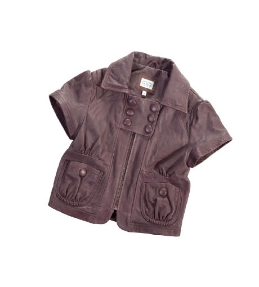 Romantik-Look: Lederjacke von Tom Tailor, ca. 190 Euro