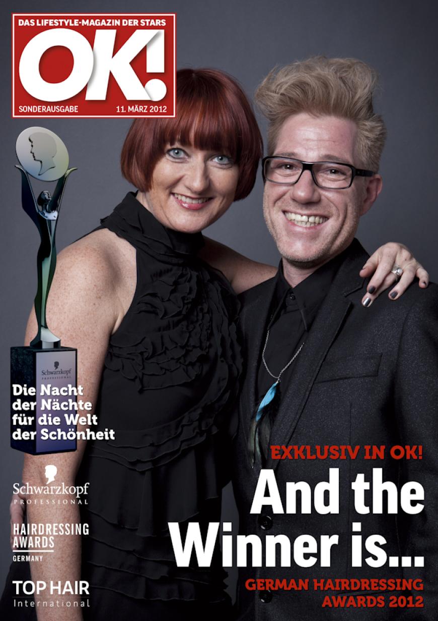 Einmal im Leben das Cover der OK! zieren! Für die Gäste des „German Hairdressing Award 2012“ wurde dieses Traum Wirklichkeit. Jeder Gast des Gala-Abends konnte an einem persönlichen OK! Fotoshooting teilnehmen - und die tollen Ergebnisse sehen Sie hier! Viel Spaß beim Durchklicken!