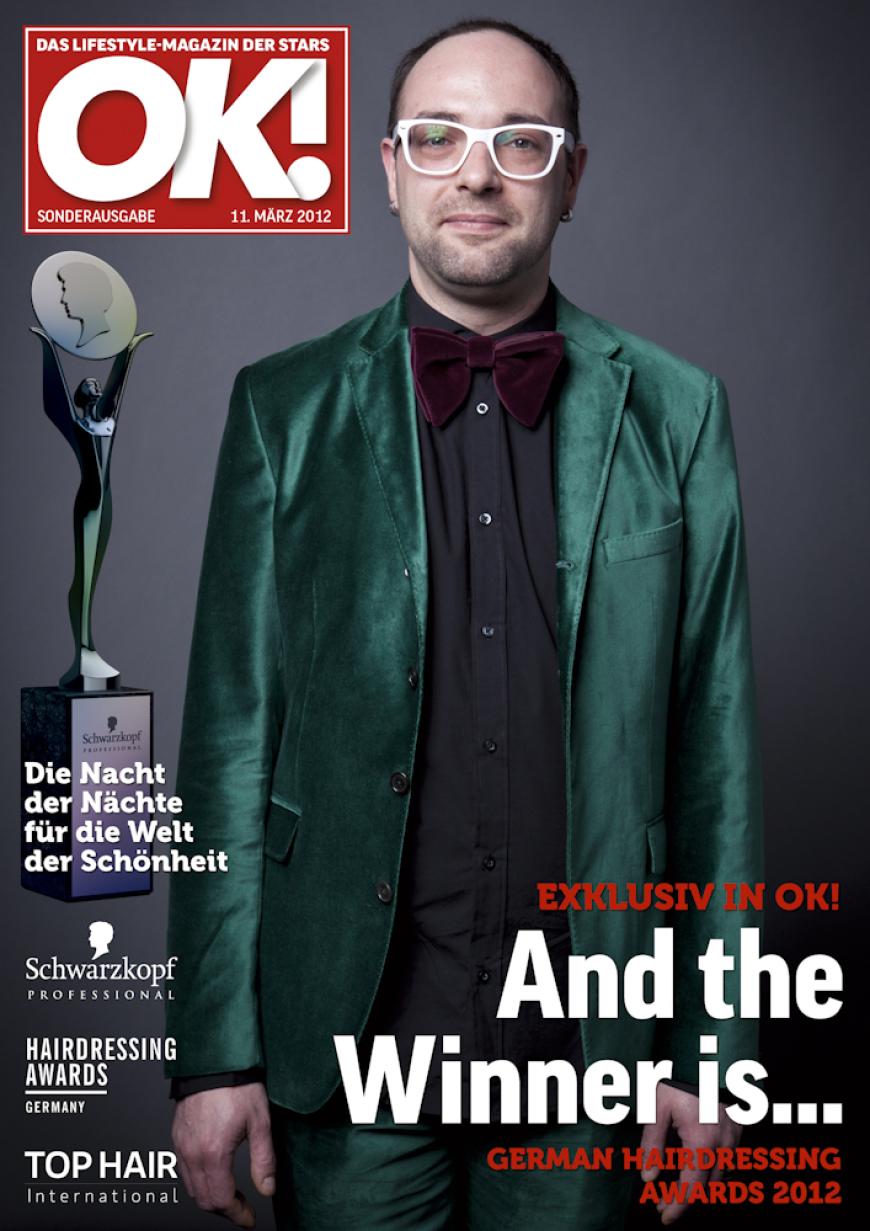 Einmal im Leben das Cover der OK! zieren! Für die Gäste des „German Hairdressing Award 2012“ wurde dieses Traum Wirklichkeit. Jeder Gast des Gala-Abends konnte an einem persönlichen OK! Fotoshooting teilnehmen - und die tollen Ergebnisse sehen Sie hier! Viel Spaß beim Durchklicken!