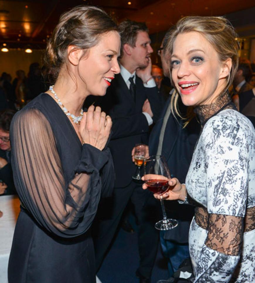 Was es wohl so zu tratschen gab? Jessica Schwarz and Heike Makatsch im Gespräch