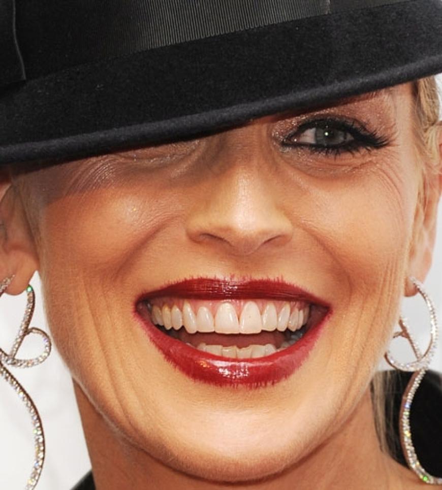 Fiese Beauty-Panne bei Sharon Stone