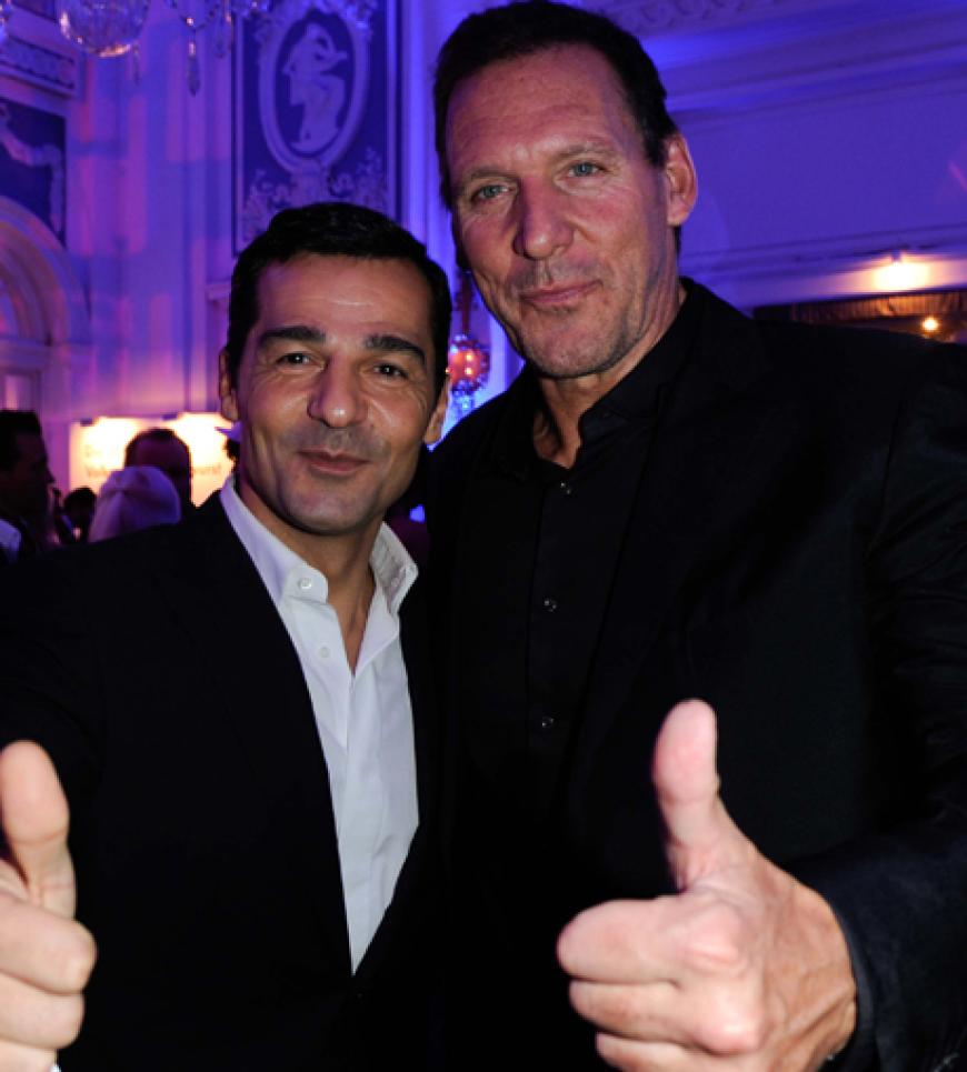 Gemeinsam post es sich besser: Erol Sander und Ralf Möller auf der
