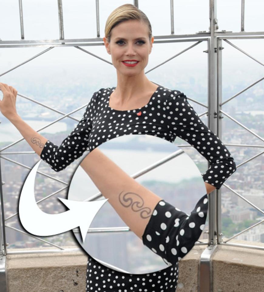 Heidi Klum hat ihre Ehe mit Seal beendet - ihr Liebes-Tattoo mit seinem Namen hält allerdings für immer. Da hilft nur der Beauty-Doc