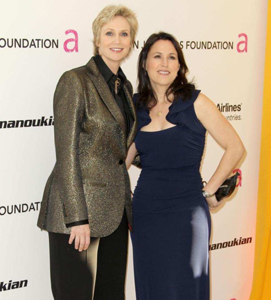 Hollywood-Star Jane Lynch posierte mit Lara Embry