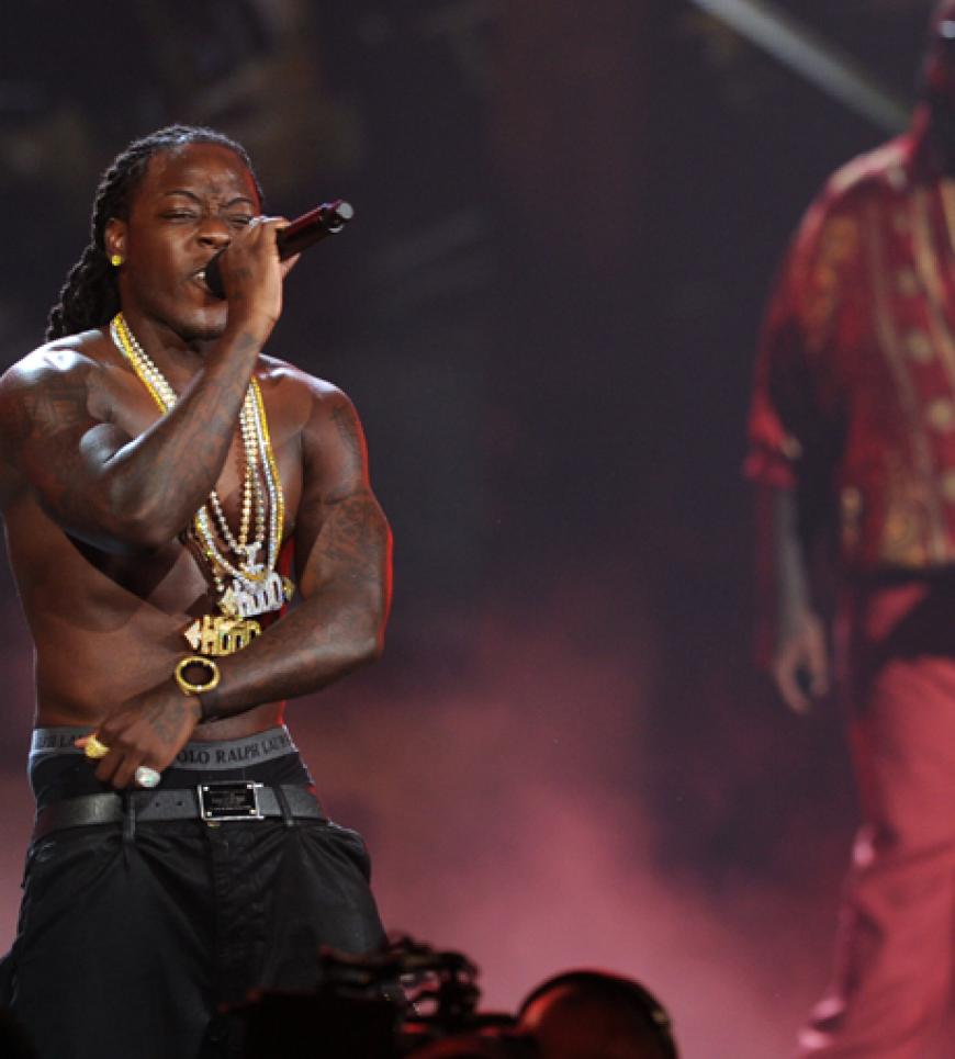 Ace Hood heizten dem Publikum ein