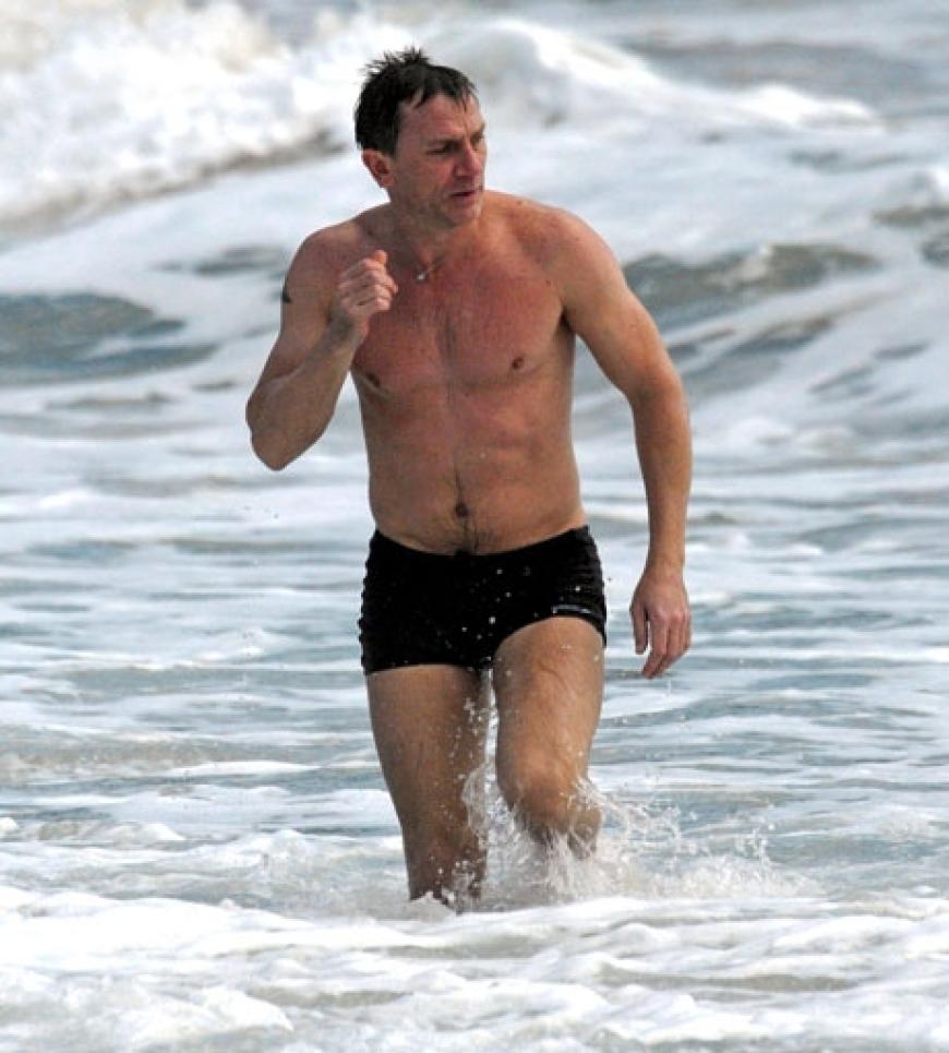 James Bond-Star Daniel Craig urlaubt über Silvester auf der kleinen französischen Insel Saint Barth in den Antillen (Karibik)