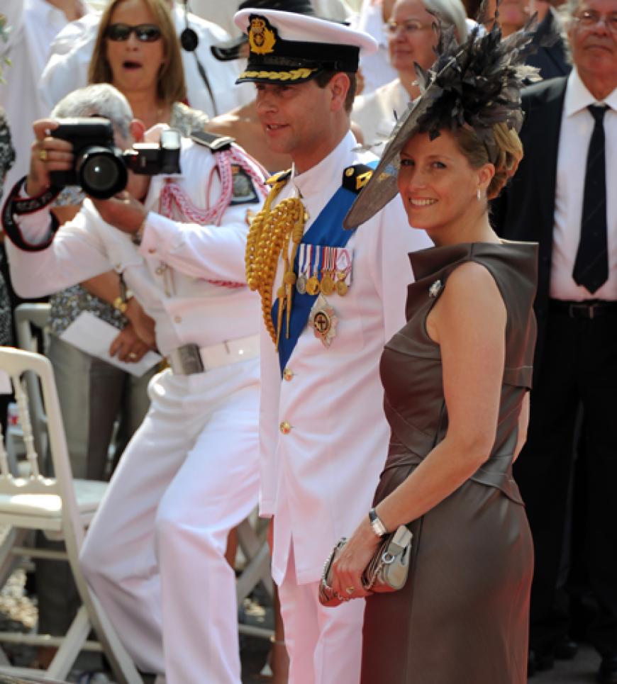 Der britische Prinz Edward und Prinzessin Sophie