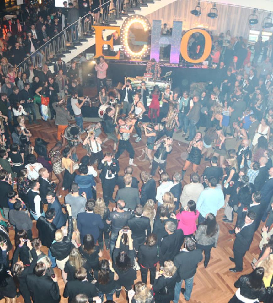 Die Tanzfläche wird eingenommen: Ein Bild von der Echo After-Show-Party