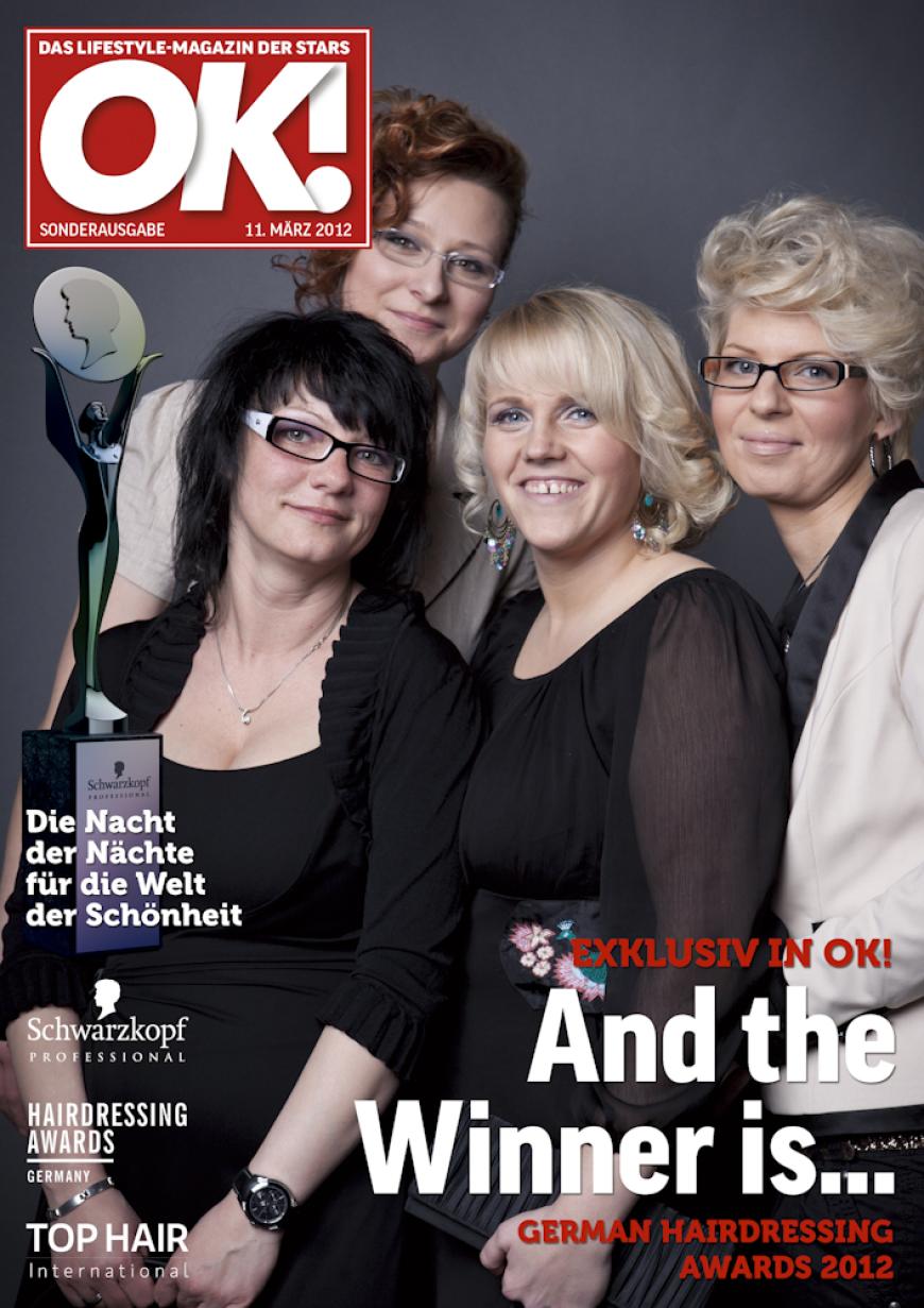 Einmal im Leben das Cover der OK! zieren! Für die Gäste des „German Hairdressing Award 2012“ wurde dieses Traum Wirklichkeit. Jeder Gast des Gala-Abends konnte an einem persönlichen OK! Fotoshooting teilnehmen - und die tollen Ergebnisse sehen Sie hier! Viel Spaß beim Durchklicken!