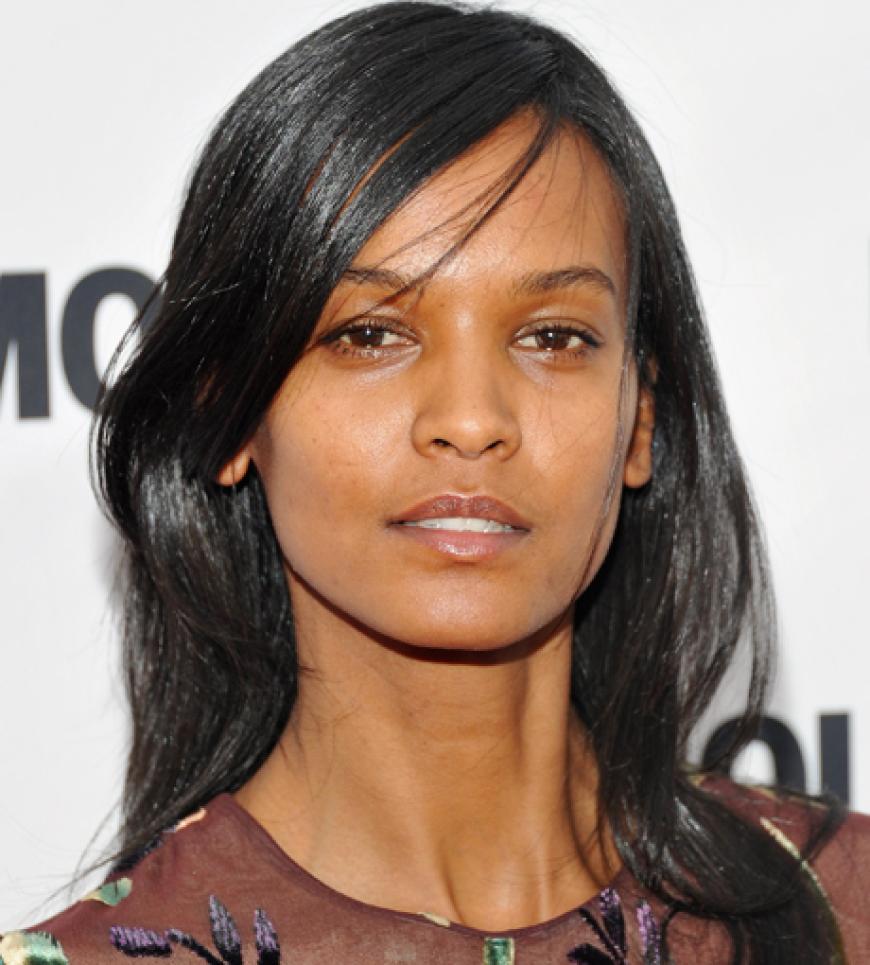 Auch vor Ort: Model Liya Kebede