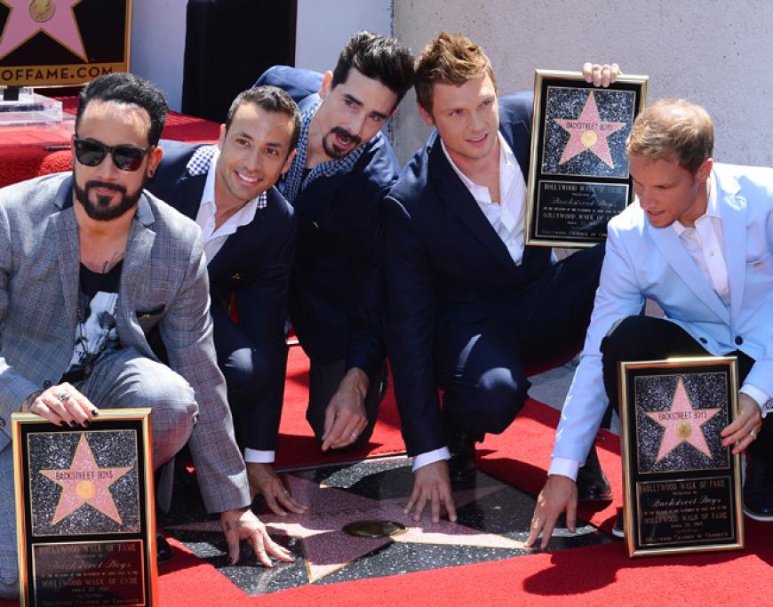 Auch die Backstreet Boys sind jetzt stolze Besitzer eines Sterns. Am 22. April 2013 wurden sie mit der Nummer 2495 auf dem berühmten Walk of Fame verewigt