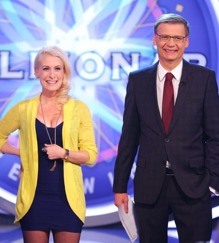 Da waren sie sich noch sympathisch: 'WWM'-Kandidatin Anna und Günther Jauch