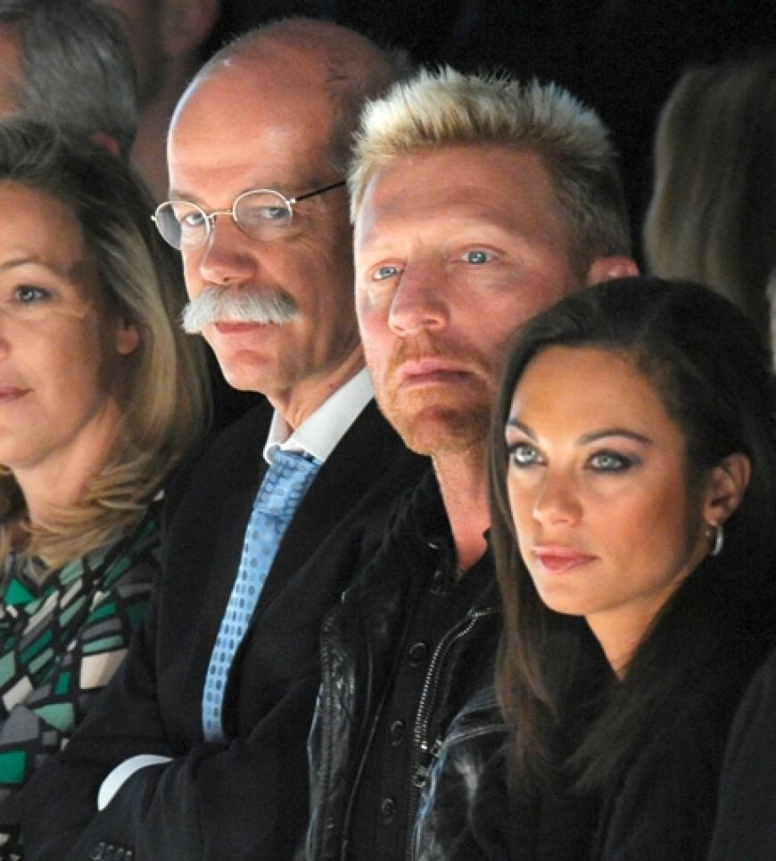 Boris Becker und seine Freundin Lilly Kerssenberg bei der Show des Modelabels