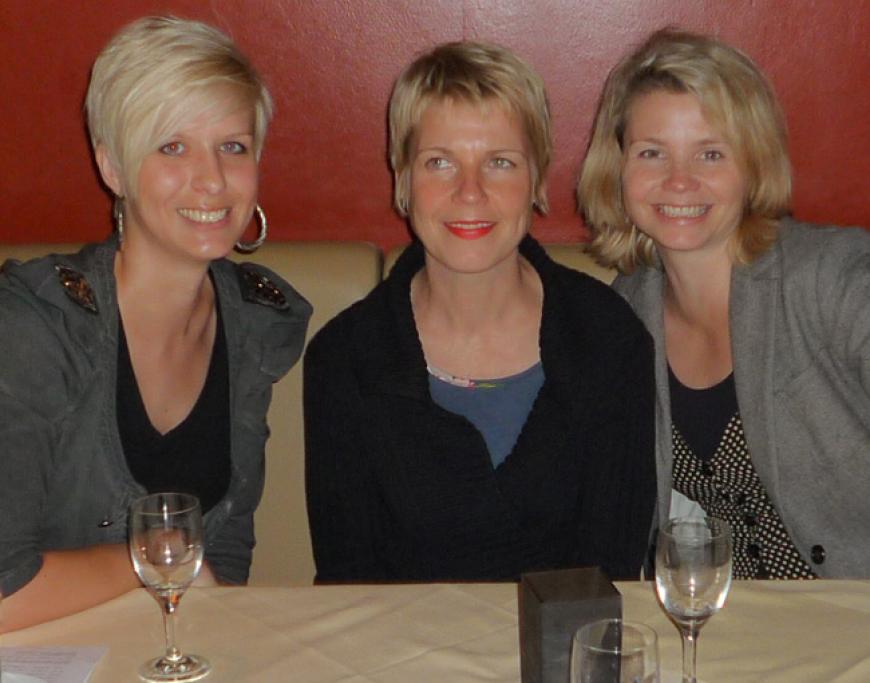 Meike mit Cordula Stratmann und Anette Frier