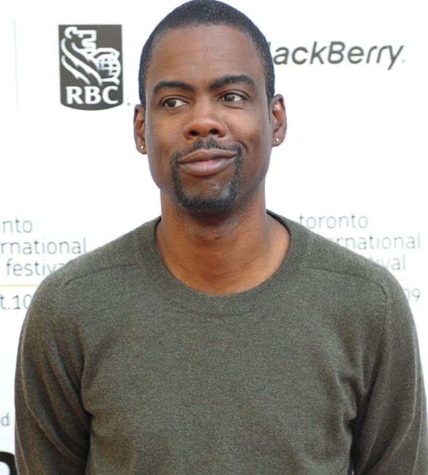 Der Schauspieler und Komiker Chris Rock kam auch gut gelaunt nach Toronto