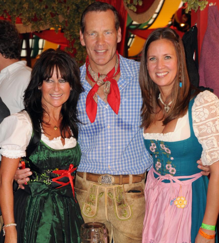 Hahn im Korb: Ex-Boxer Henry Maske mit seiner Frau Manuela und Dana Schweiger