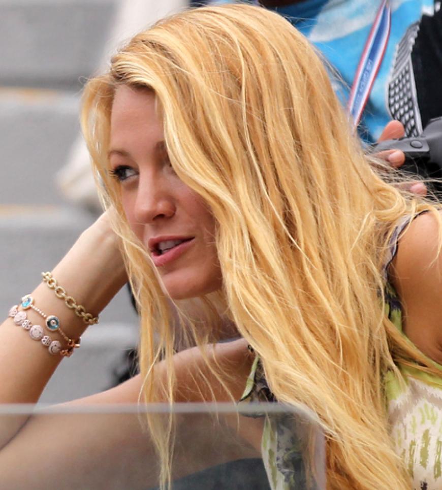 Fast ungestylt: Blake Lively nimmt ihr Äußeres bei den US Open eher sportlich