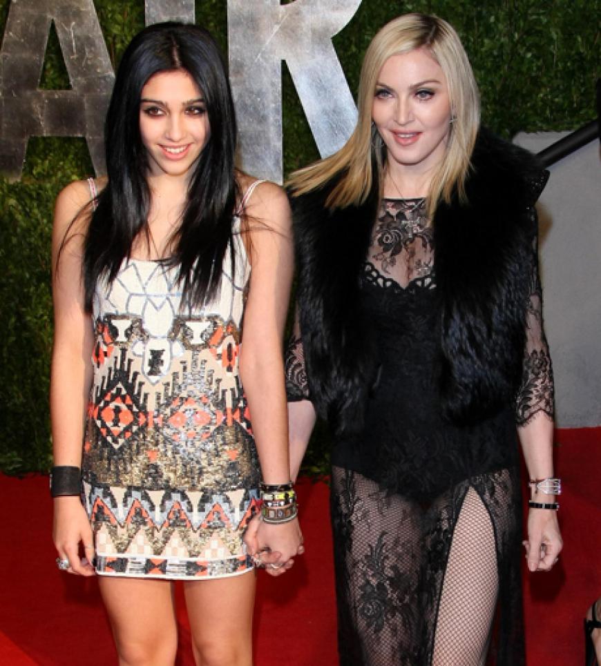 Von Anfang an auf den begehrtesten Promi-Partys der Welt: Gemeinsam mit ihrer Mutter besuchte Lourdes die Vanity Fair Oscar Party im Februar 2011