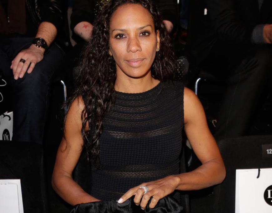 Barbara Becker in der Front Row bei Designer´ Leandro Cano