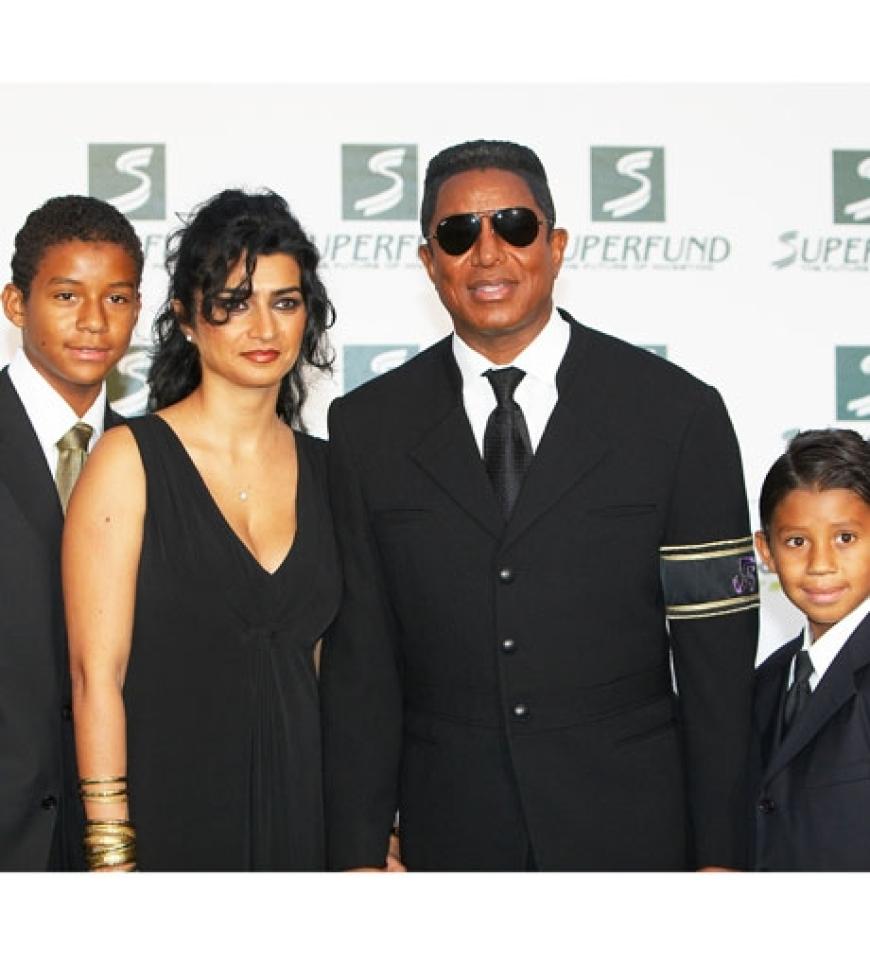 Jermaine Jackson brachte neben seiner Frau Halima Rashid, auch seine Söhne Jermajesty und Jaffer mit