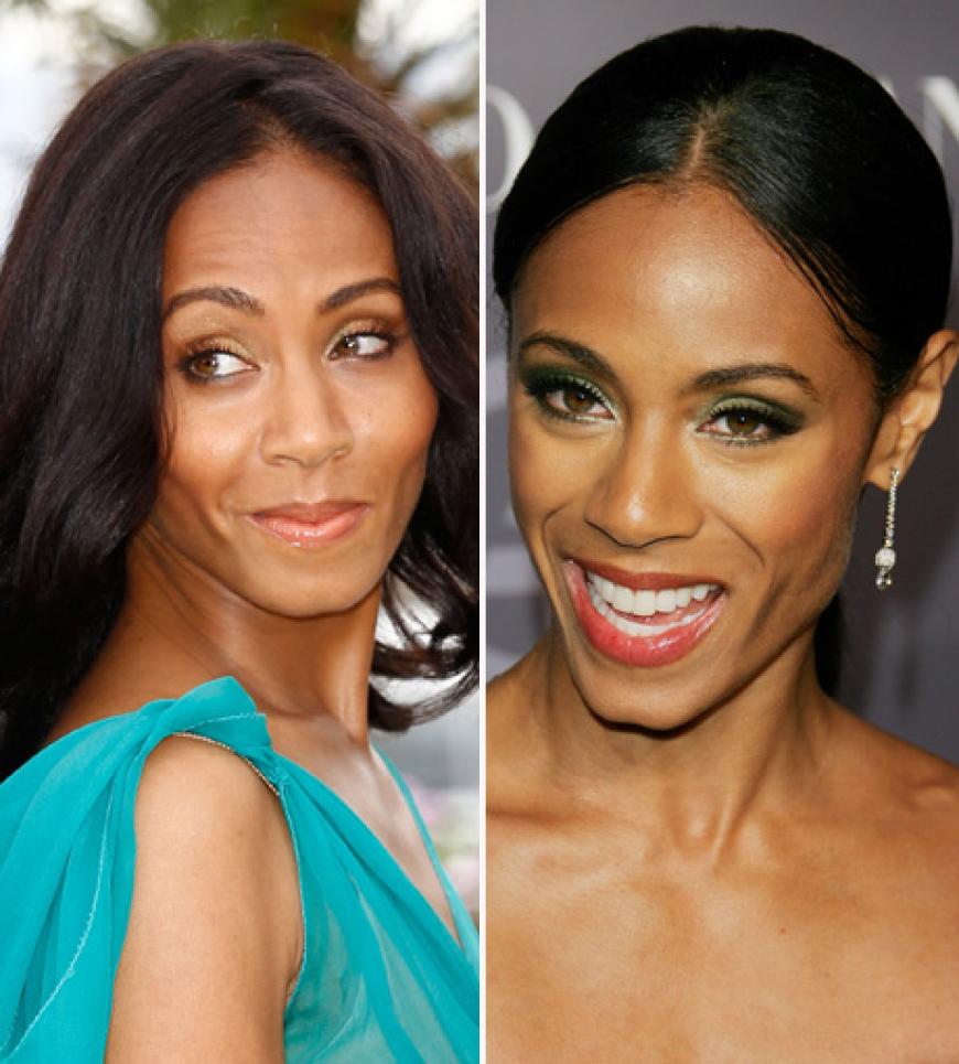 Jada Pinkett Smith: Im Mai 2012 (links) mit deutlich fülligeren Wangen als noch 2007 (rechts)
