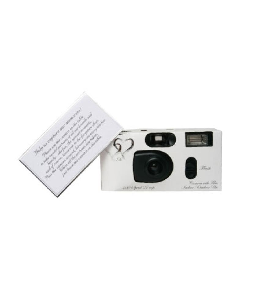 Das perfekte Hochzeitsgeschenk: Einwegkamera über rauschende-feste.com, ca. 7 Euro