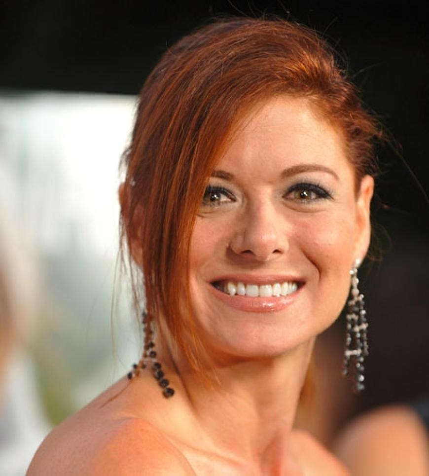 Schauspielerin Debra Messing wollte sich die Emmy-Party nicht entgehen lassen