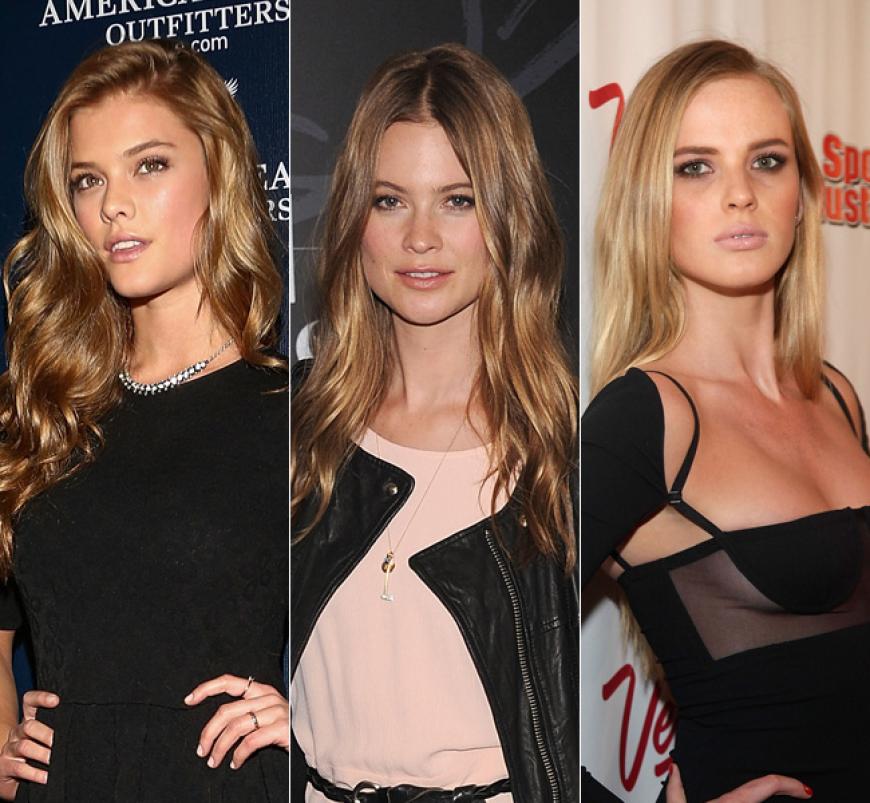 Zuerst traf sich der Maroon-5-Sänger mit Anne Vyalitsyna (rechts), auch ein VS-Engel. Danach wechselte er zu Kollegin Behati Prinsloo (Mitte), ebenfalls Engel. Das schien jedoch nicht ganz zu passen und jetzt ist er glücklich mit Nina Agdal, ein