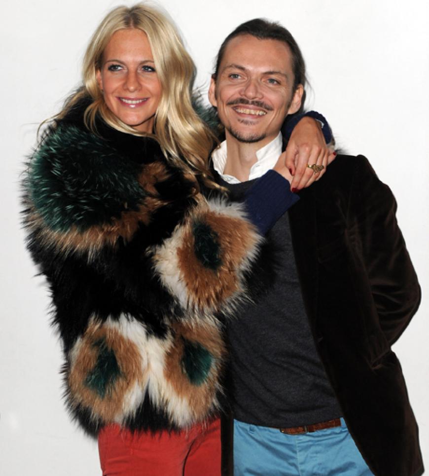 Modedesigner Matthew Williamson mit Schauspielerin Poppy Delevigne