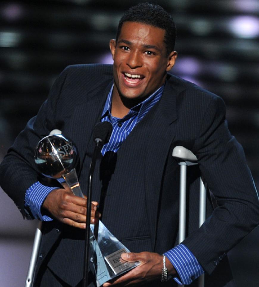 Wrestler Anthony Robles durfte einen Preis entgegen nehmen. Bei den ESPY Awards werden jährlich die besten Sportler der USA gekürt