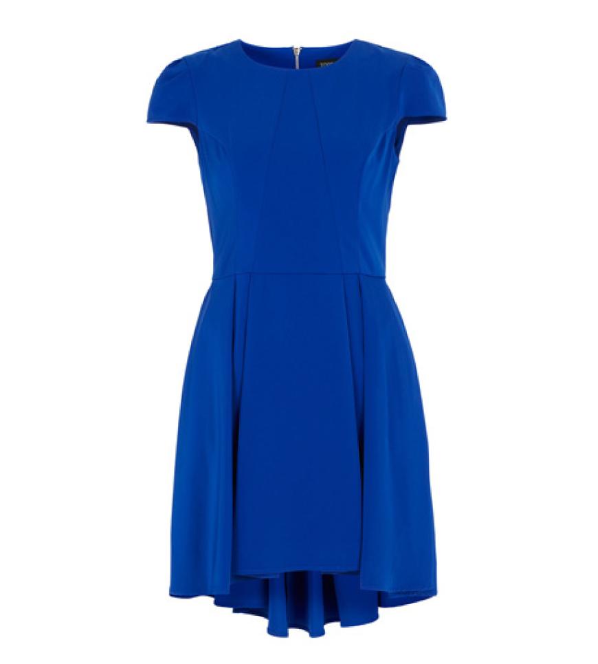 Einfach mal blau machen! Mit diesem Fifties-Dress. Zu bestellen über topshop.com, ca. 65 Euro