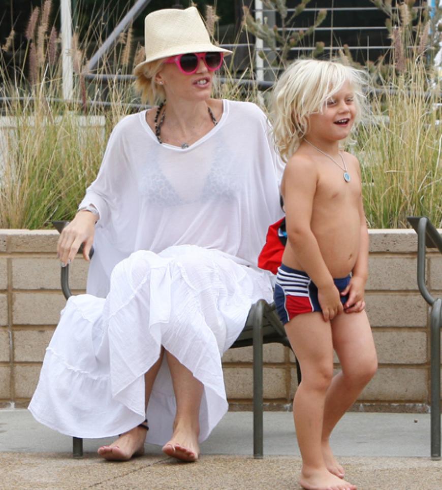 Kleiner Sonnenschein: Gwen Stefani und Söhnchen Zuma am Strand in Santa Monica