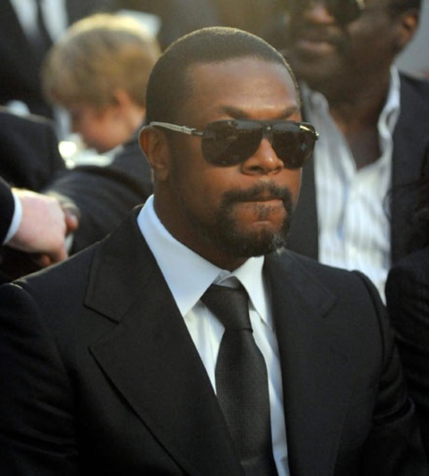 Unter den Trauergästen sah man auch Schauspieler Chris Tucker