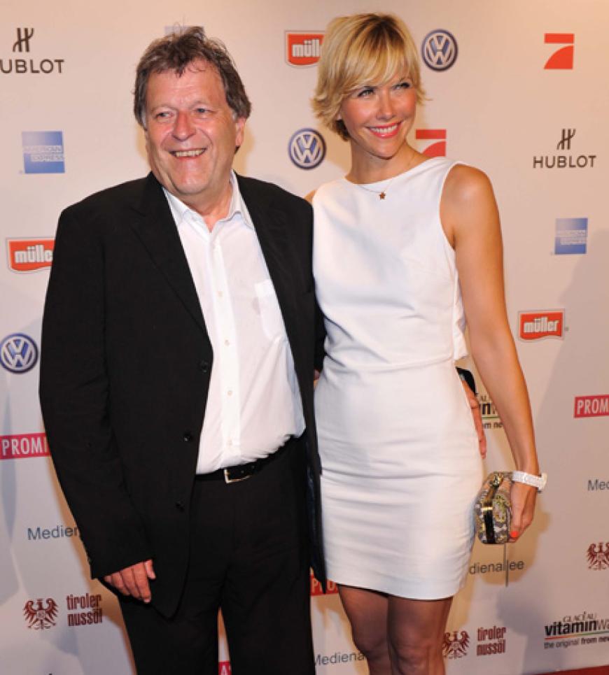 Mercedes -Motorsportchef Norbert Haug und Freundin Anne Wis