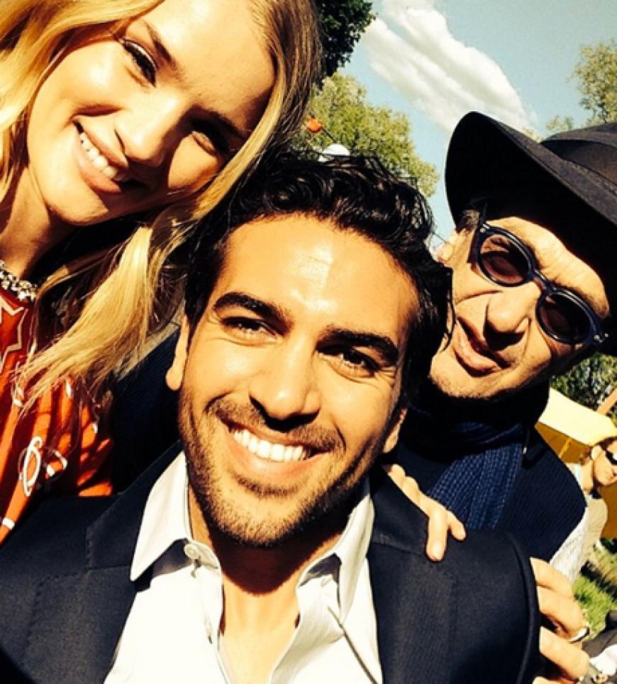 Dieses Selfie vom Set postete Elyas M'Barek