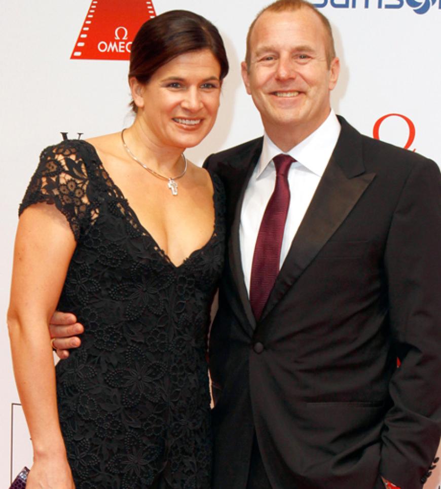 Bitte lächeln! Heino Ferch mit Ehefrau Marie Jeanette