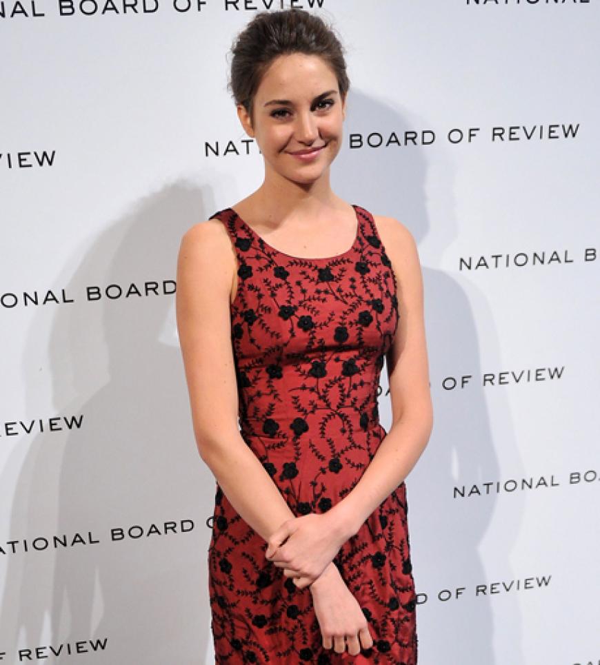 Shailene Woodley setzte auf schwarze Spitze