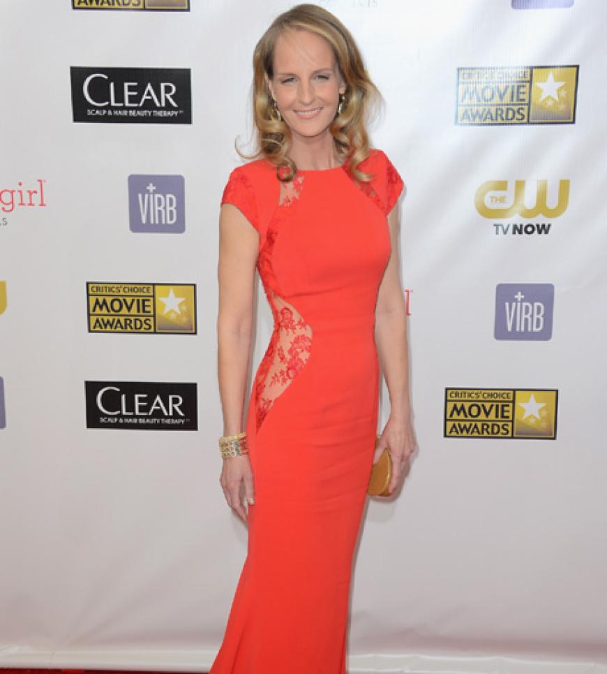 Eyecatcher: Schauspielerin Helen Hunt in einer Philip-Armstrong-Robe
