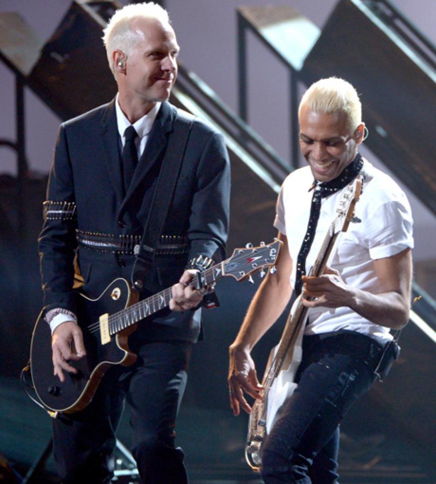 Gemeinsam mit ihren Jungs von No Doubt rockten ihre Song