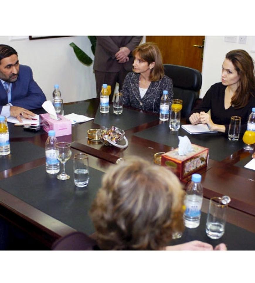 Im Februar 2008 ist Angelina wieder im Irak