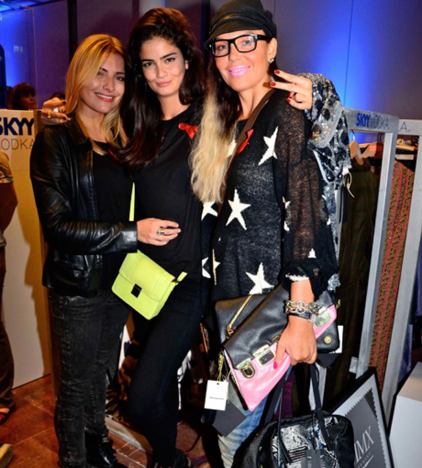 Berühmtes Trio: Sophia Thomalla, Shermine Shahrivar und Natascha Ochsenknecht