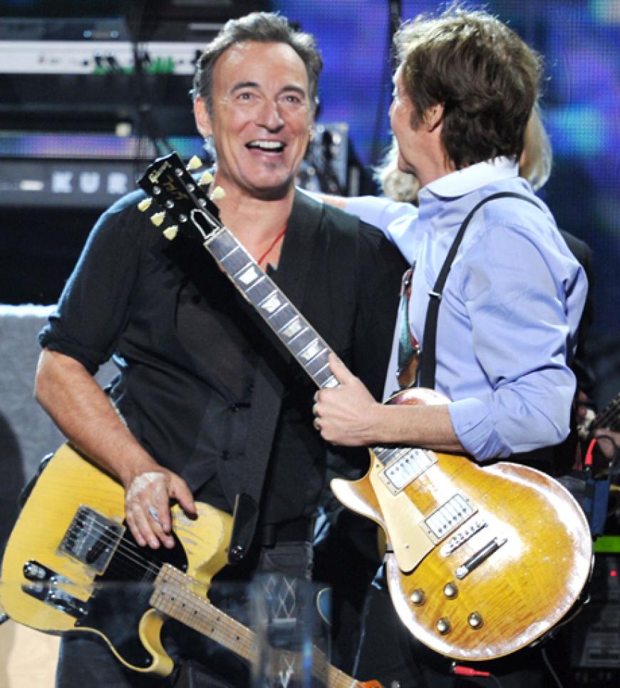Gemeinsam mit Rocklegende Bruce Springsteen rockte er die Bühne