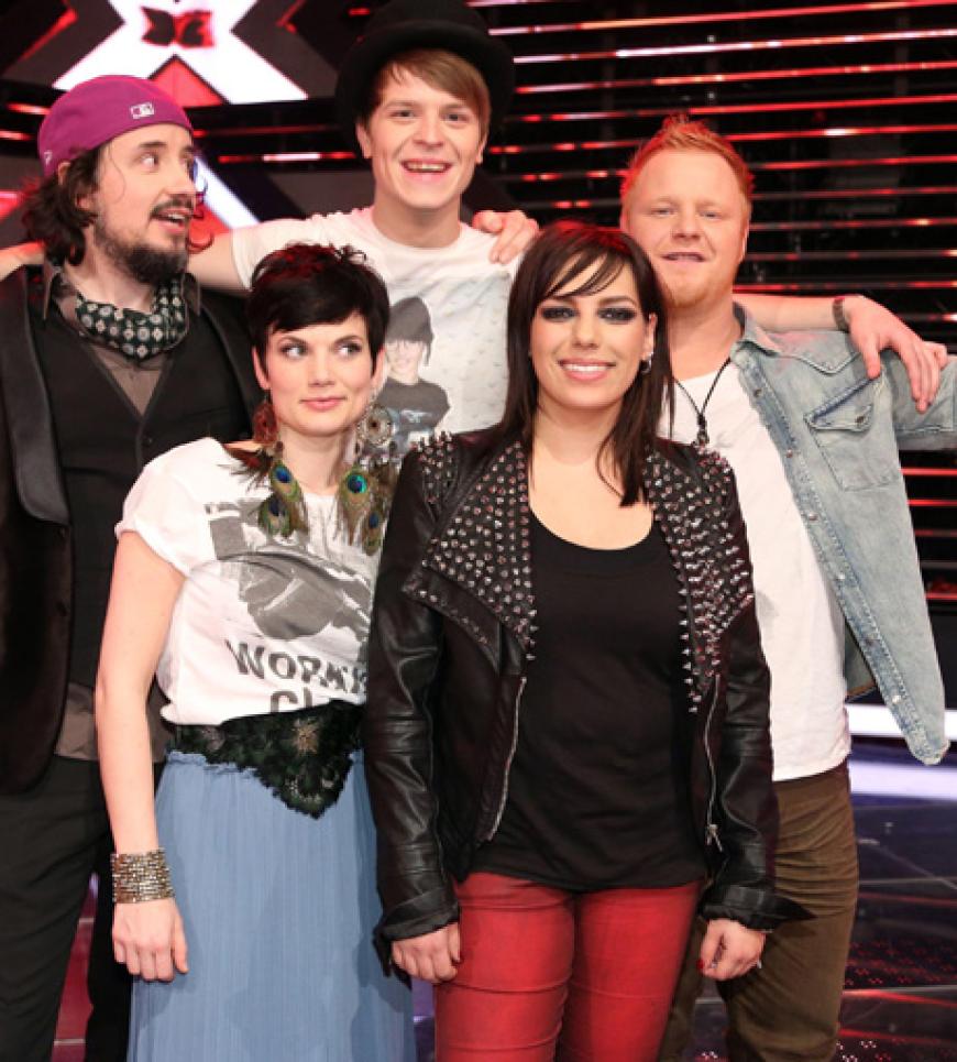 Die Halbfinalisten (v.l.): Mrs. Greenbird, Barne Heimbucher, Melissa Heiduk und Björn Paulsen