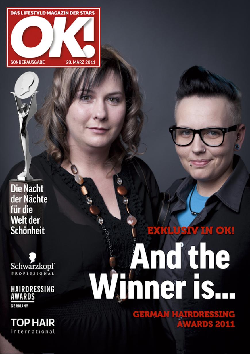 Einmal im Leben das Cover der OK! zieren! Für die Gäste des „German Hairdressing Award 2012“ wurde dieses Traum Wirklichkeit. Jeder Gast des Gala-Abends konnte an einem persönlichen OK! Fotoshooting teilnehmen - und die tollen Ergebnisse sehen Sie hier! Viel Spaß beim Durchklicken!