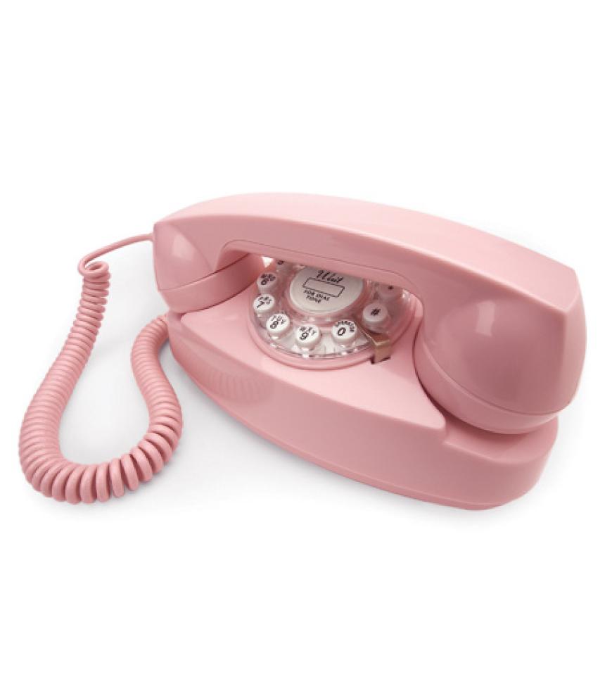 Für stilechtes Telefonieren mit dem Liebsten wie in den 50er Jahren. Das Princess Phone (Model 1959), ca. 55,00 Euro unter Pomadeshop.de